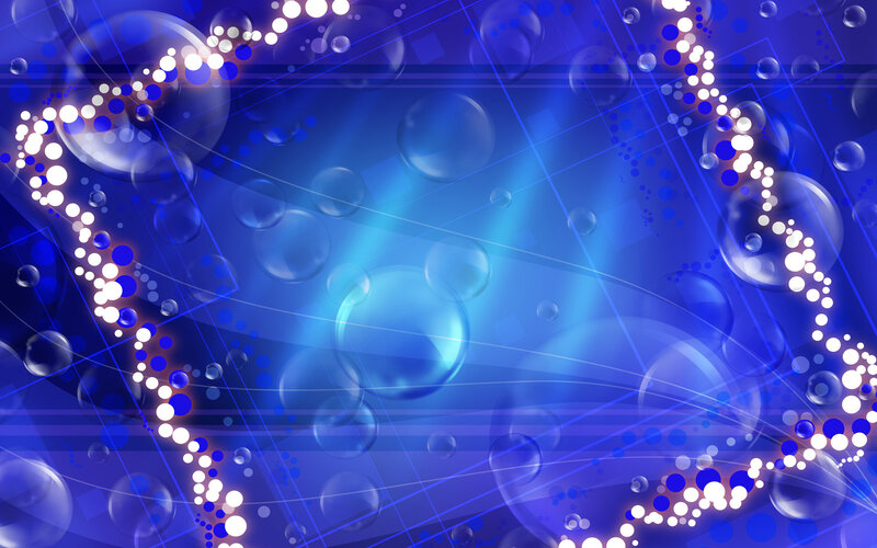 Blue Abstract Bubble Pattern — Dynamic