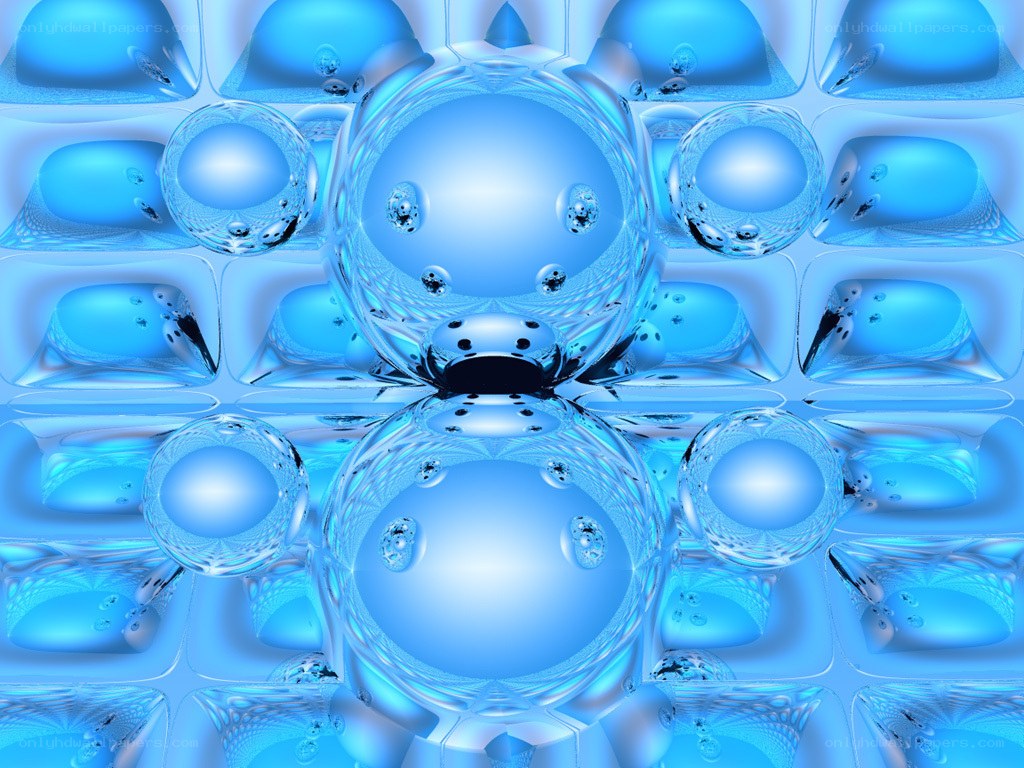 blue abstract bubble pattern