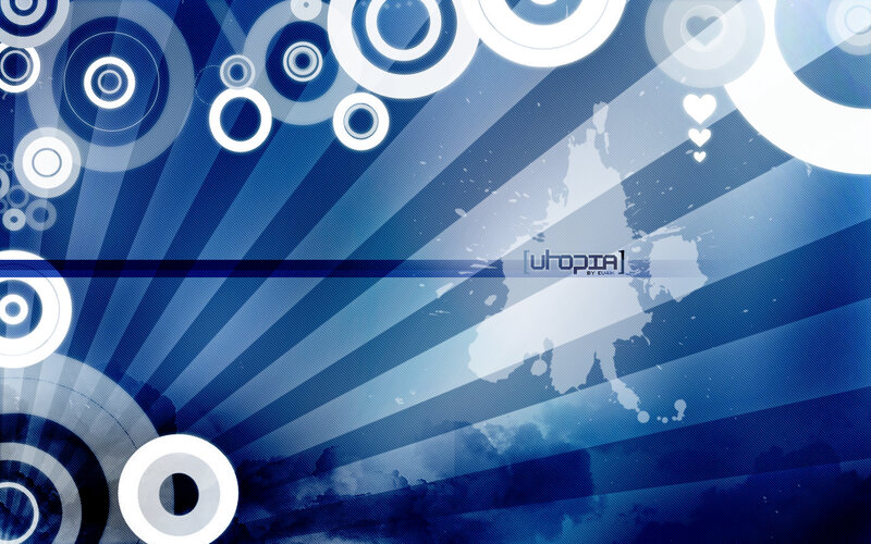 blue abstract circle background