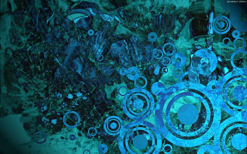 blue abstract circle pattern