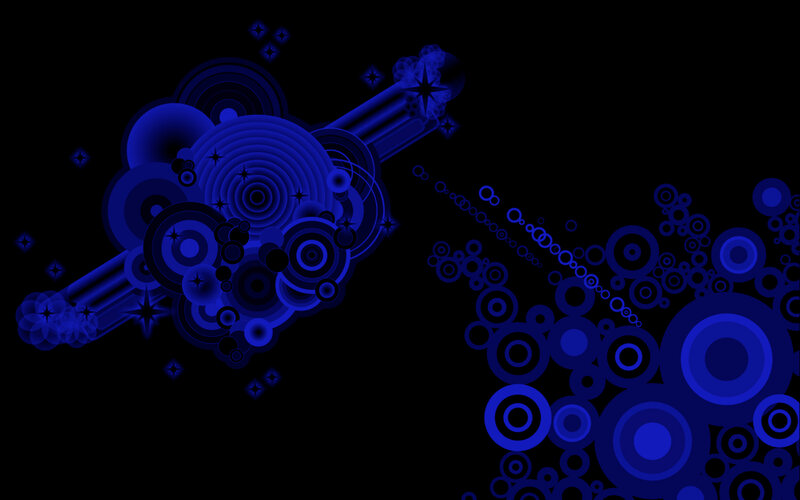 blue abstract circle pattern