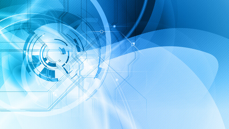 Blue Abstract Circuit Design — Futuristic