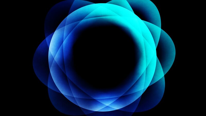 blue abstract circular design