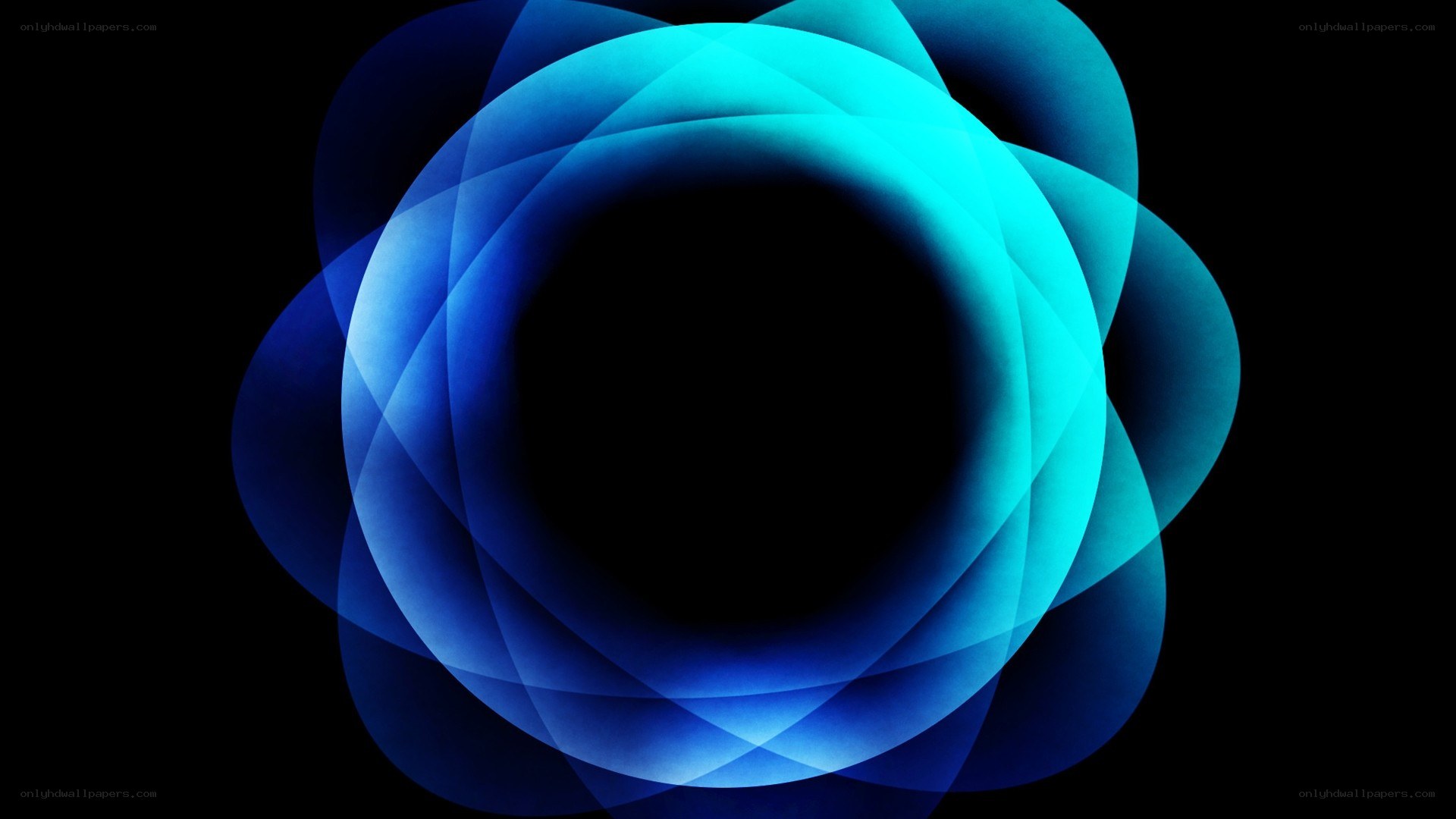 blue abstract circular design