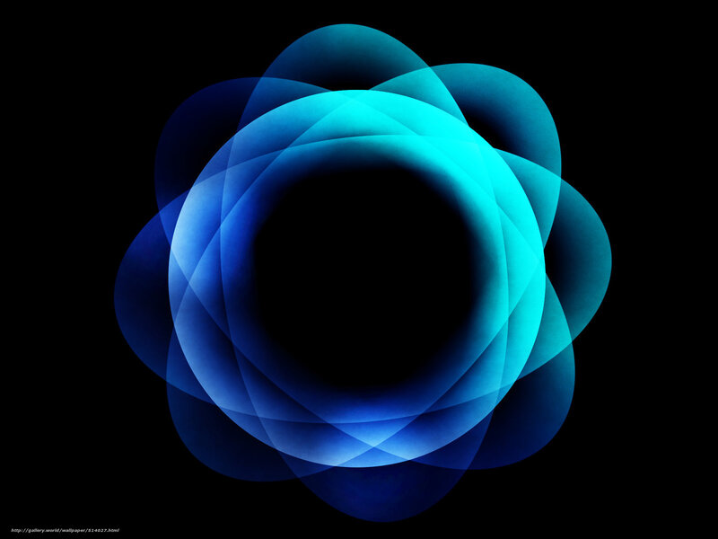Blue abstract circular design
