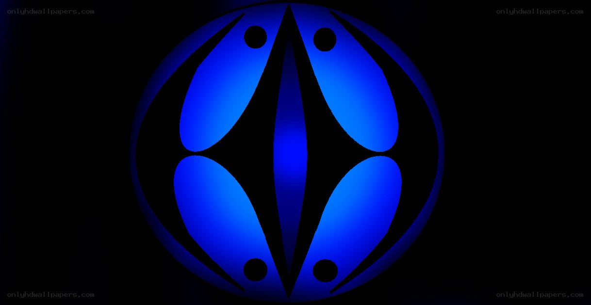 blue abstract circular logo