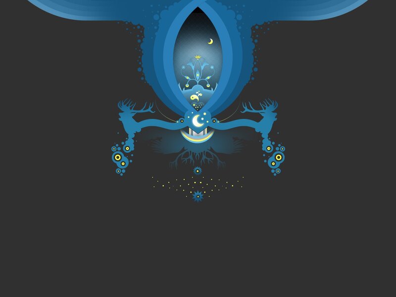 Blue Abstract Creature