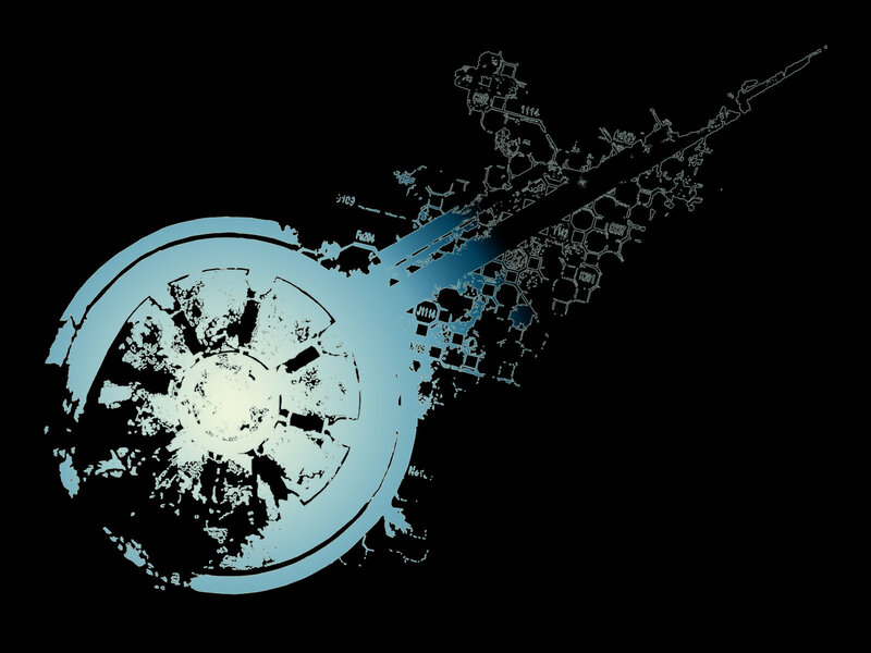 blue abstract design
