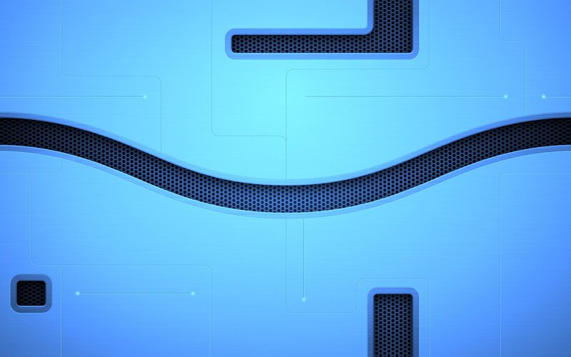 Blue Abstract Design — Calm, Digital Art, Grille
