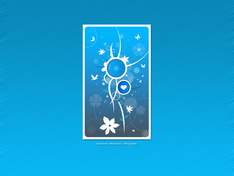 Blue Abstract Design — Calm, Night