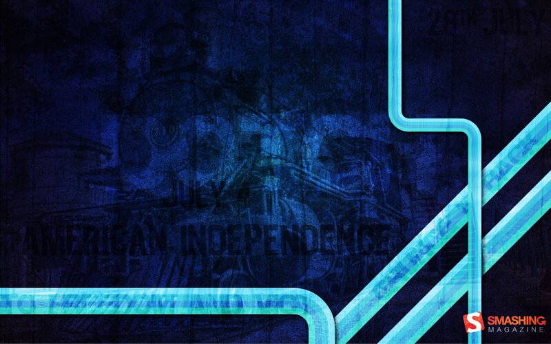 Blue Abstract Design — Dark