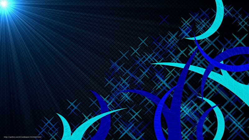 Blue Abstract Design — Dramatic