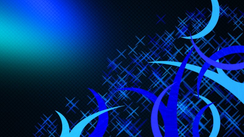 Blue Abstract Design — Dynamic, Curves