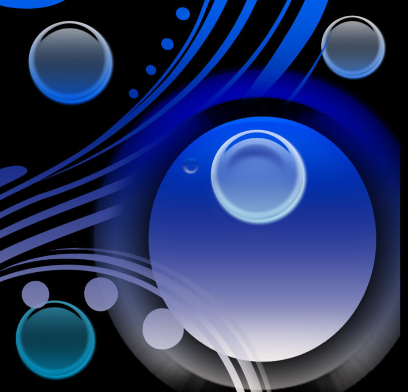 Blue Abstract Design — Dynamic