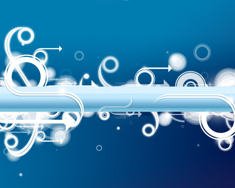 blue abstract design with arrows