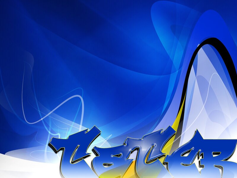 blue abstract design with text
