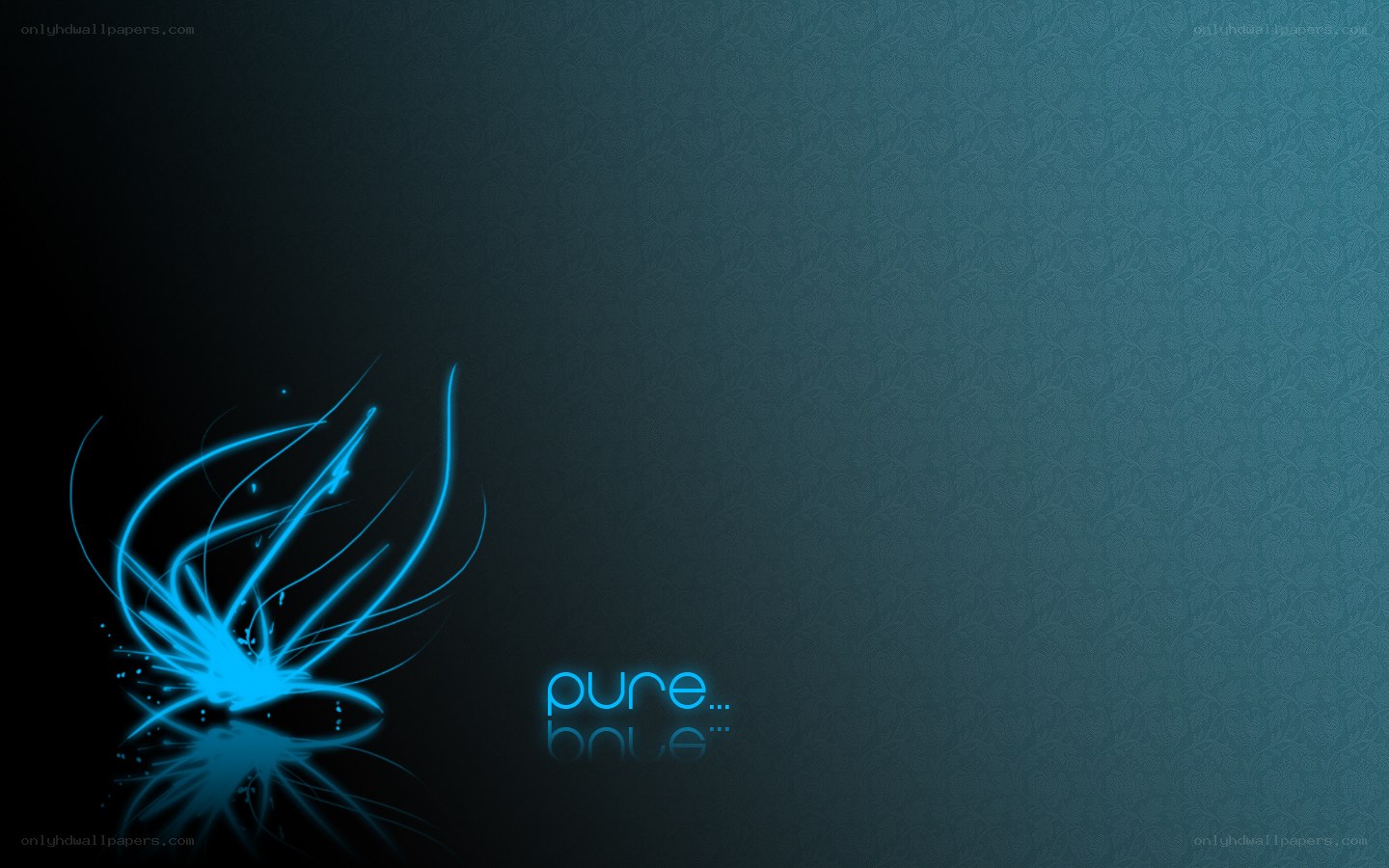 blue abstract design with text