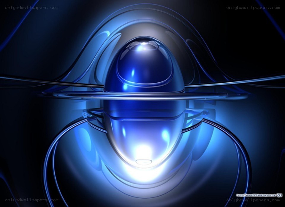 Blue abstract digital art