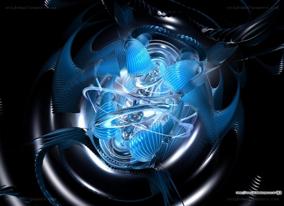 blue abstract digital art