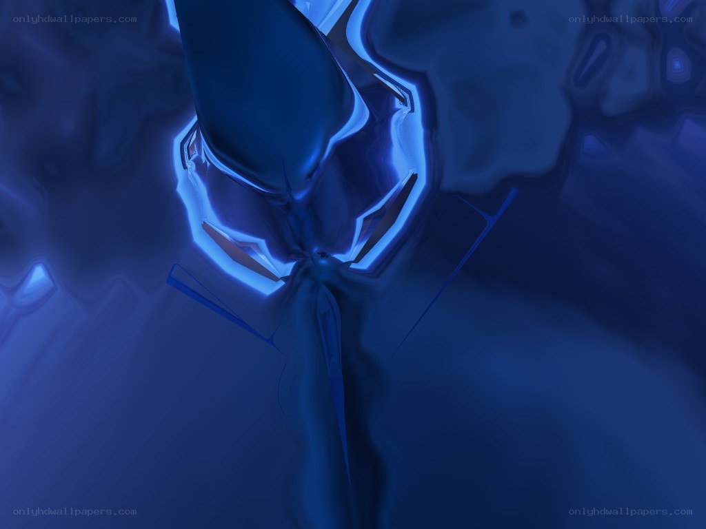 blue abstract digital art