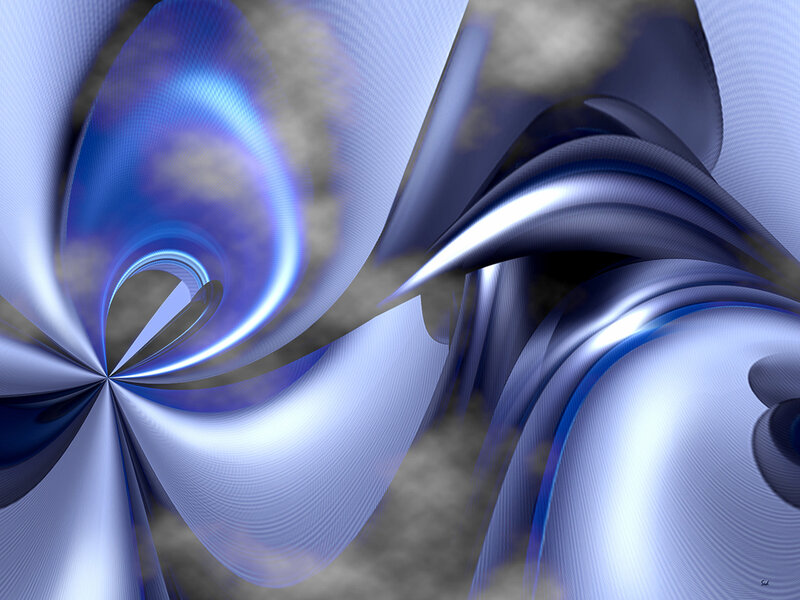 Blue abstract digital art