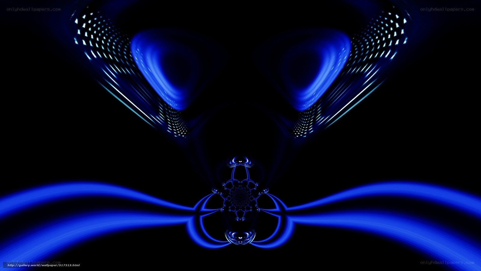 blue abstract digital art