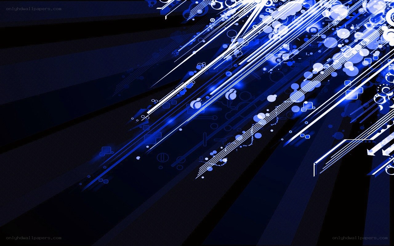 blue abstract digital art