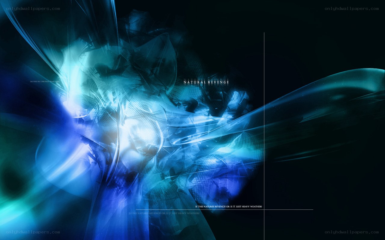 Blue abstract digital art