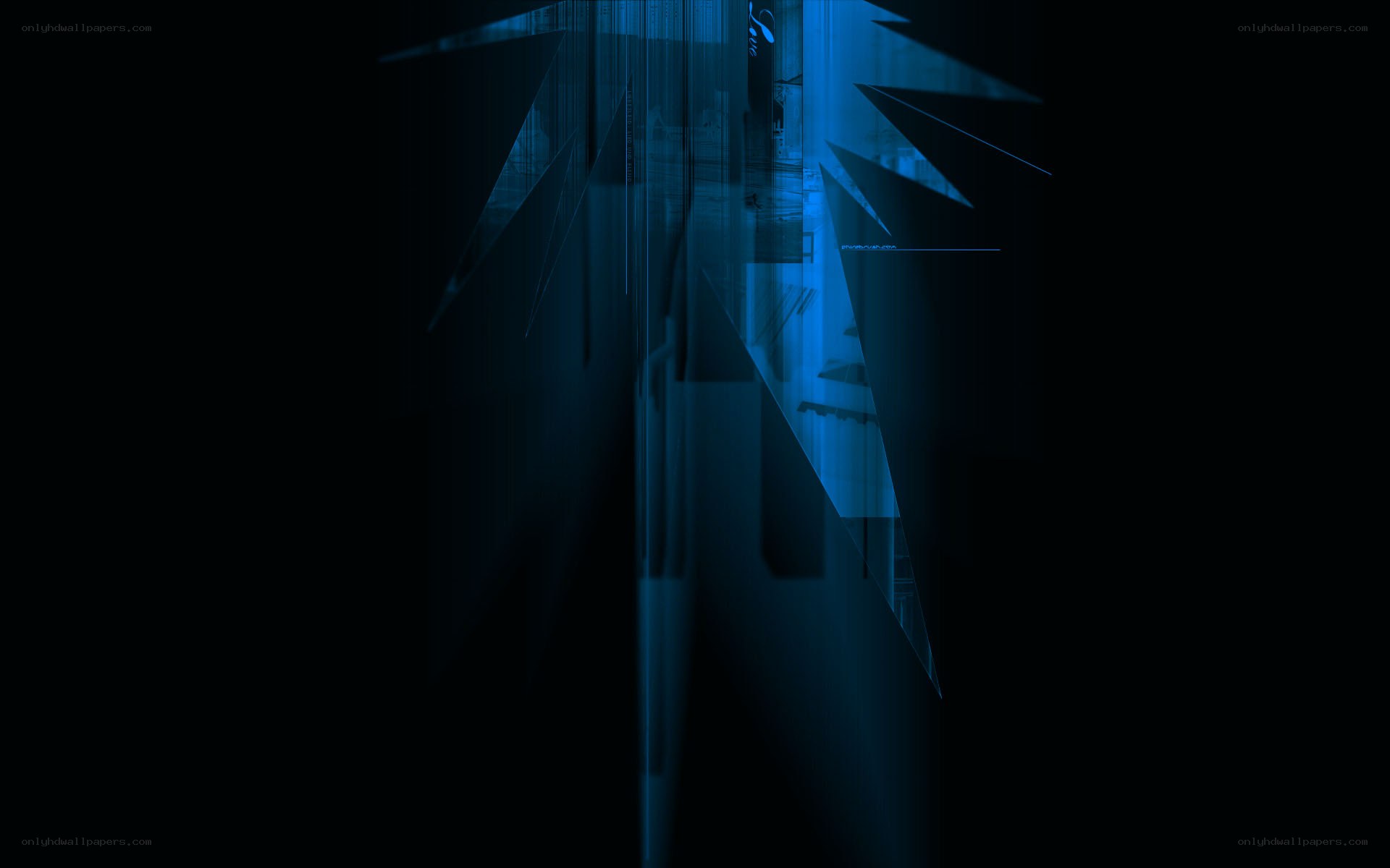 blue abstract digital art