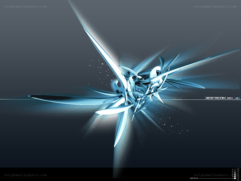 blue abstract digital art
