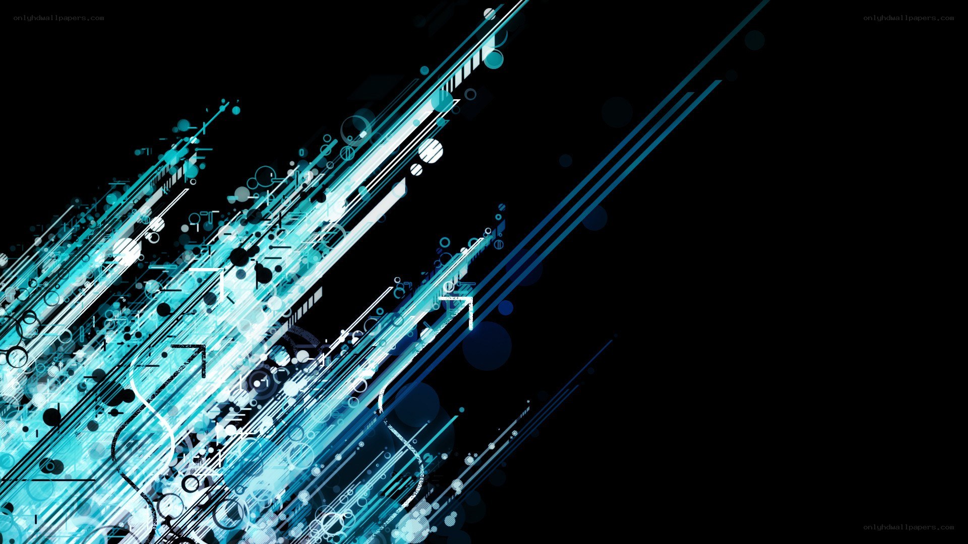 blue abstract digital art