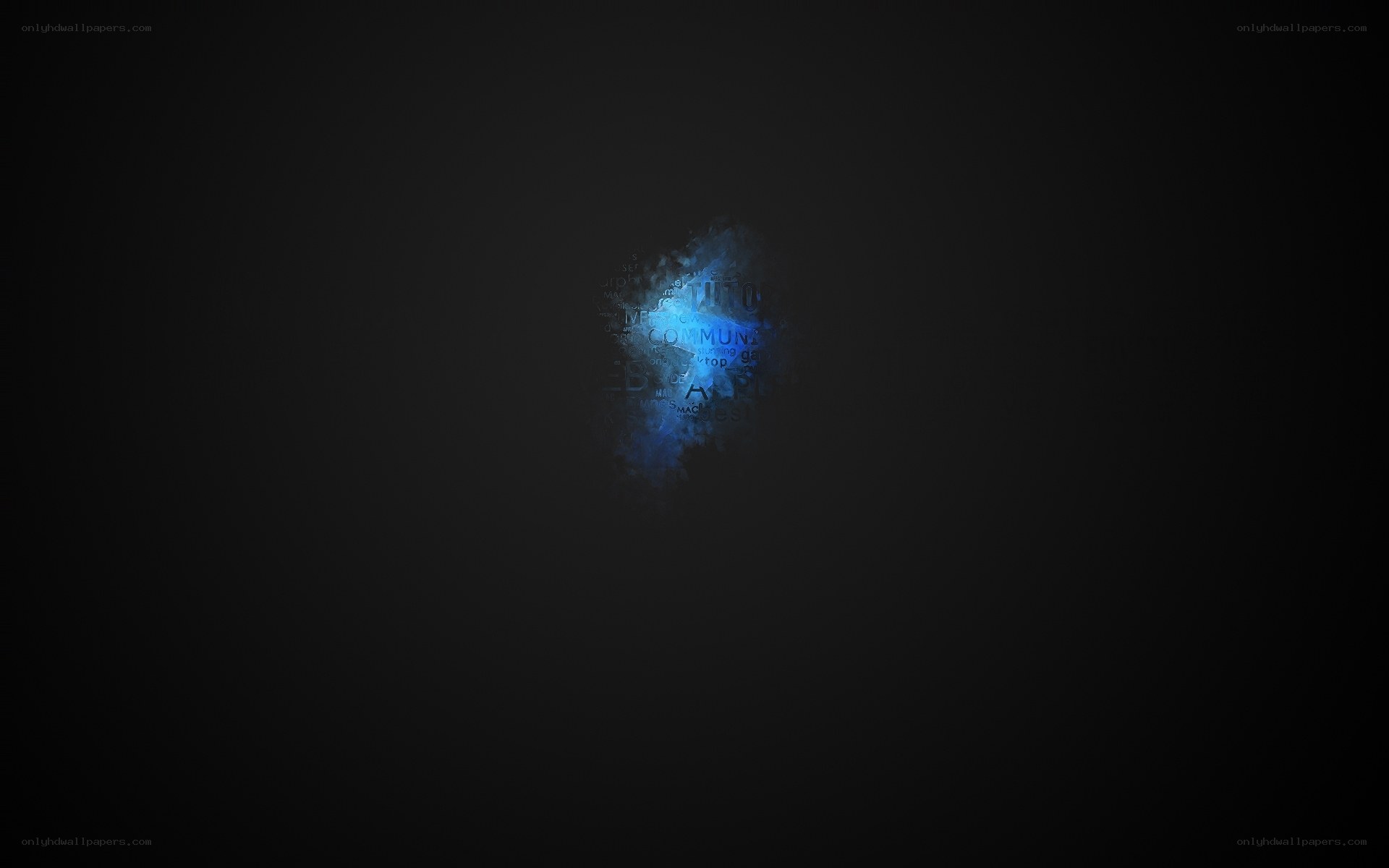 blue abstract digital art