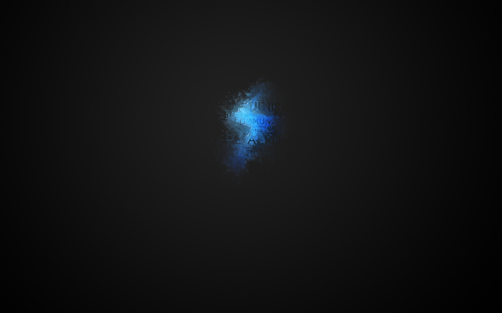 blue abstract digital art
