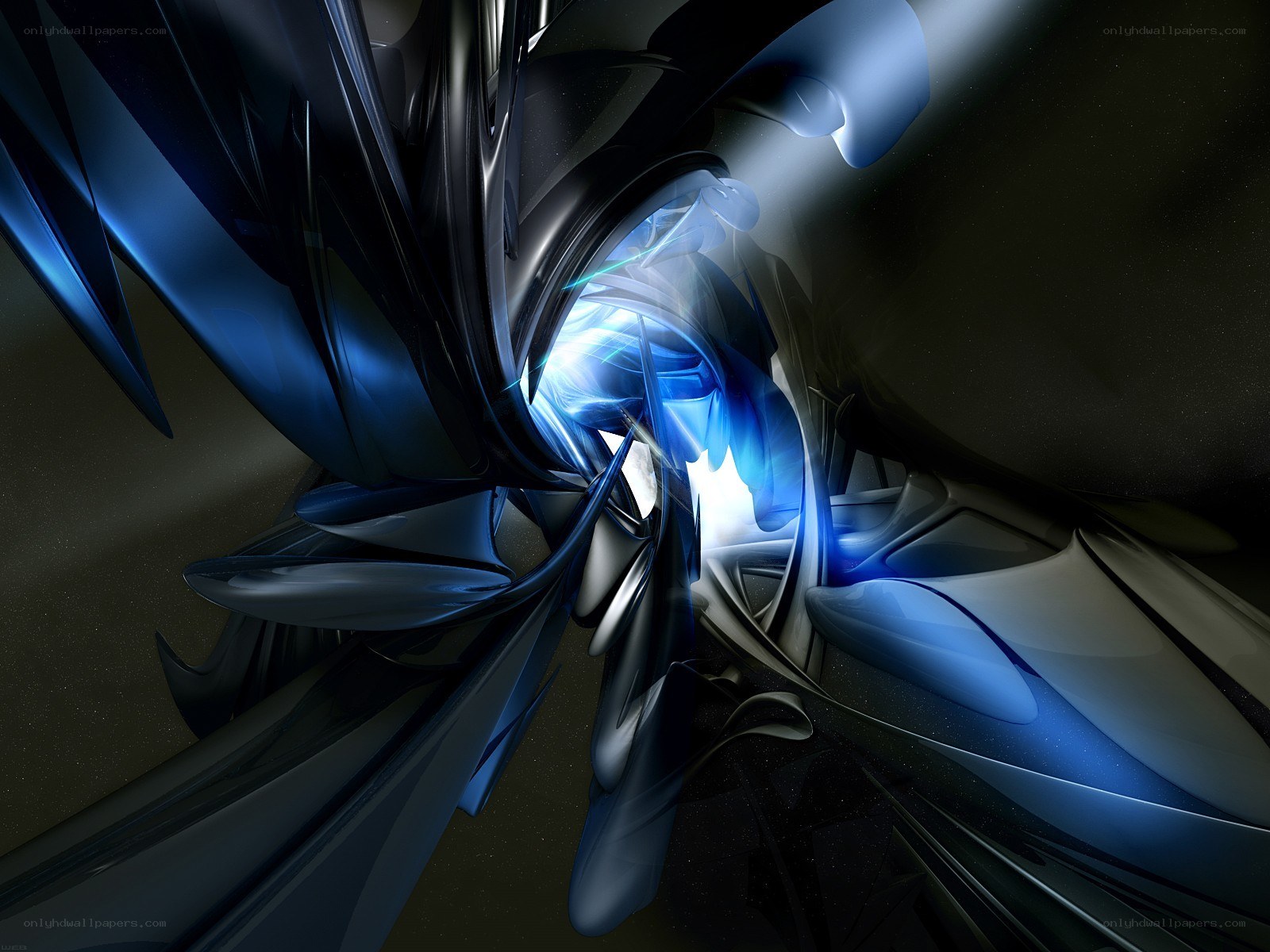 Blue abstract digital art