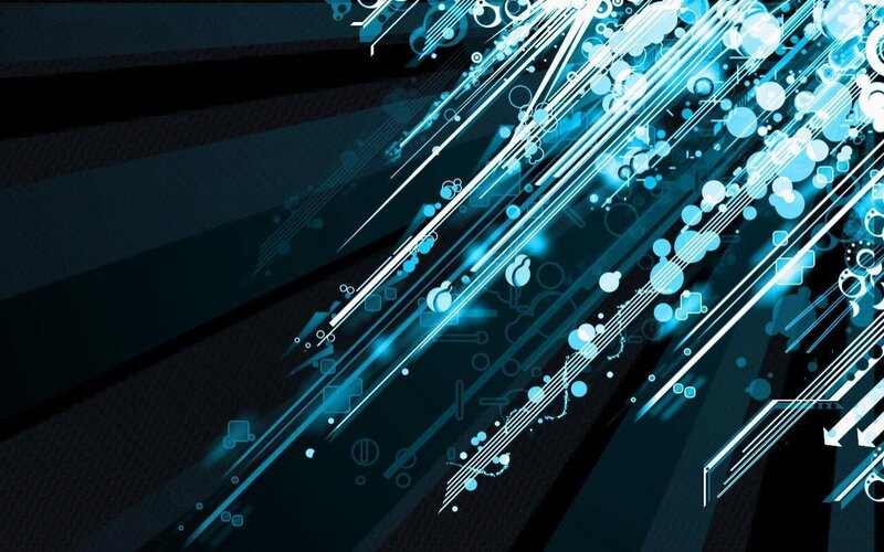 blue abstract digital art