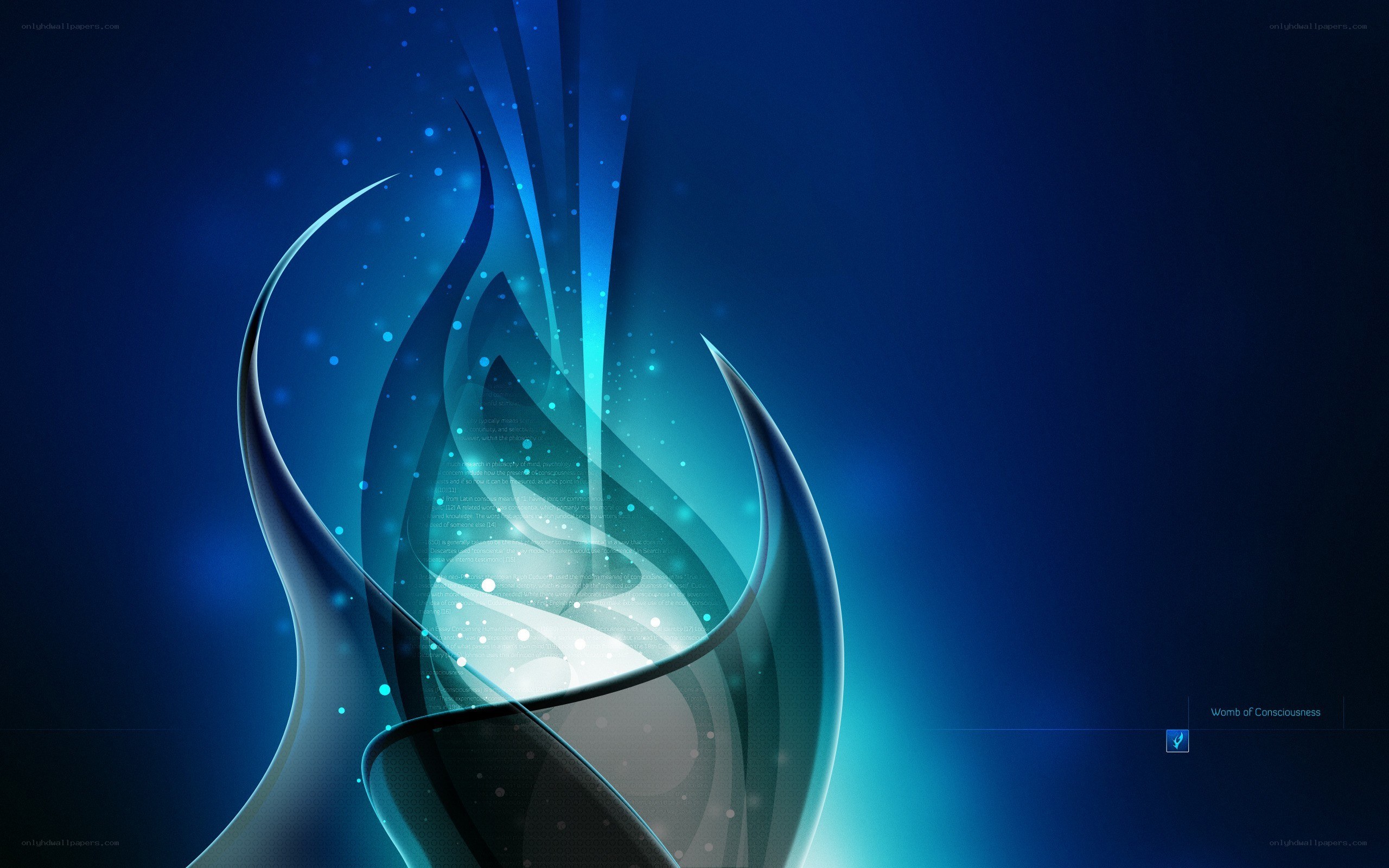 Blue abstract digital art