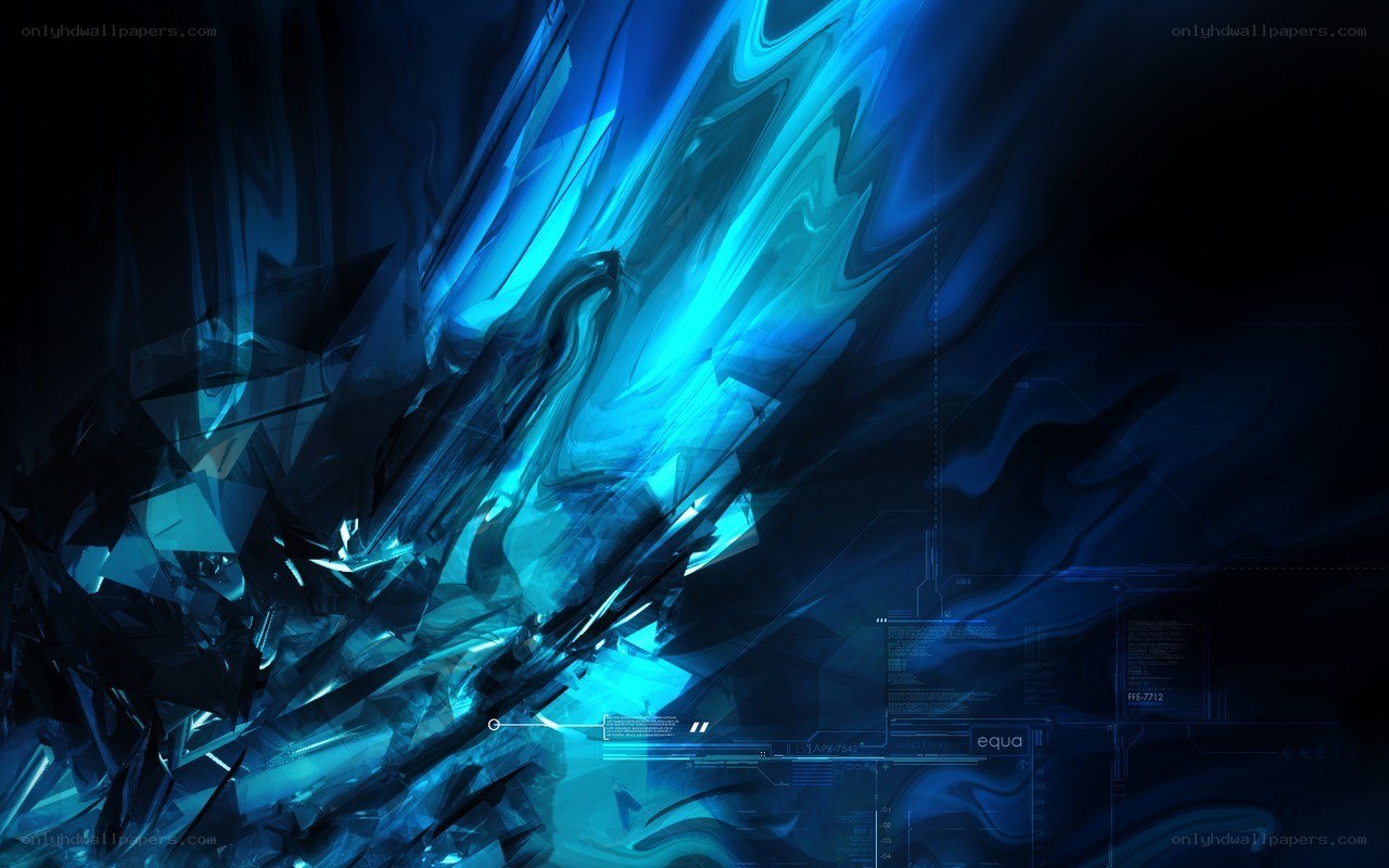 blue abstract digital art