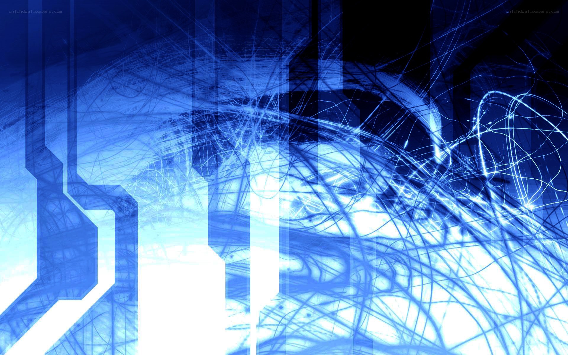 blue abstract digital art