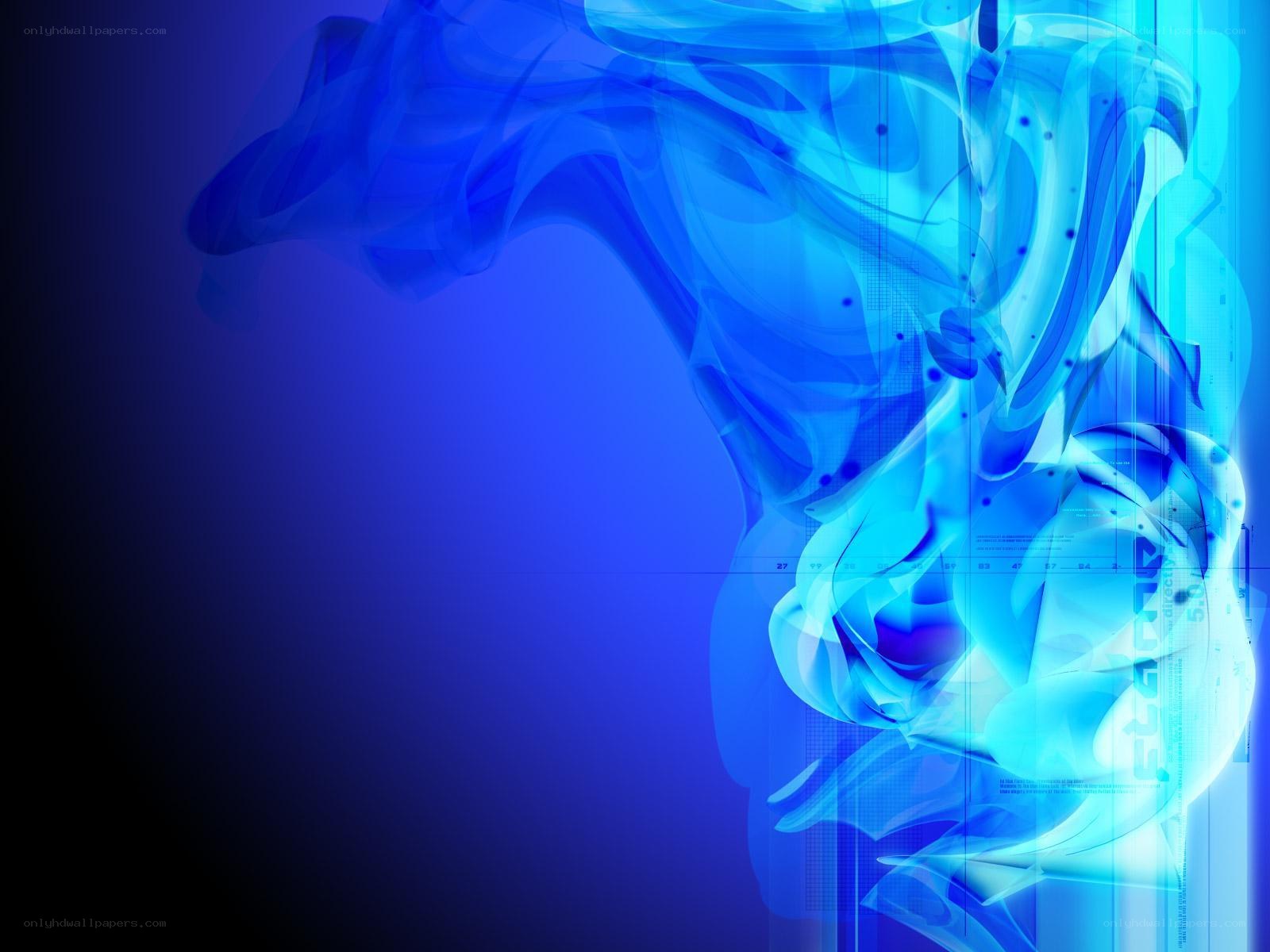 blue abstract digital art