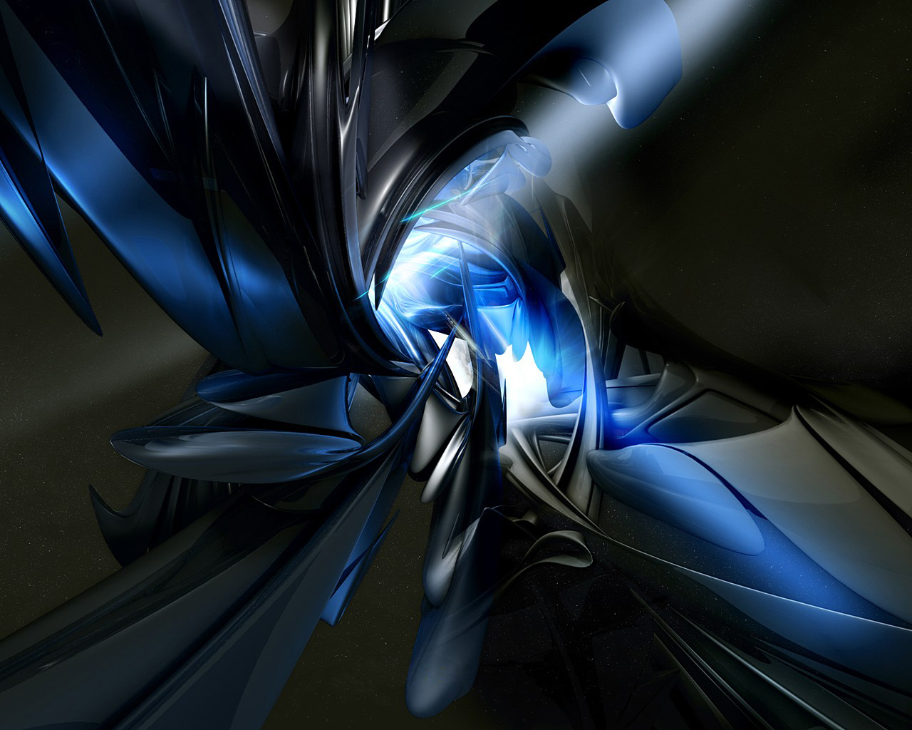 blue abstract digital art