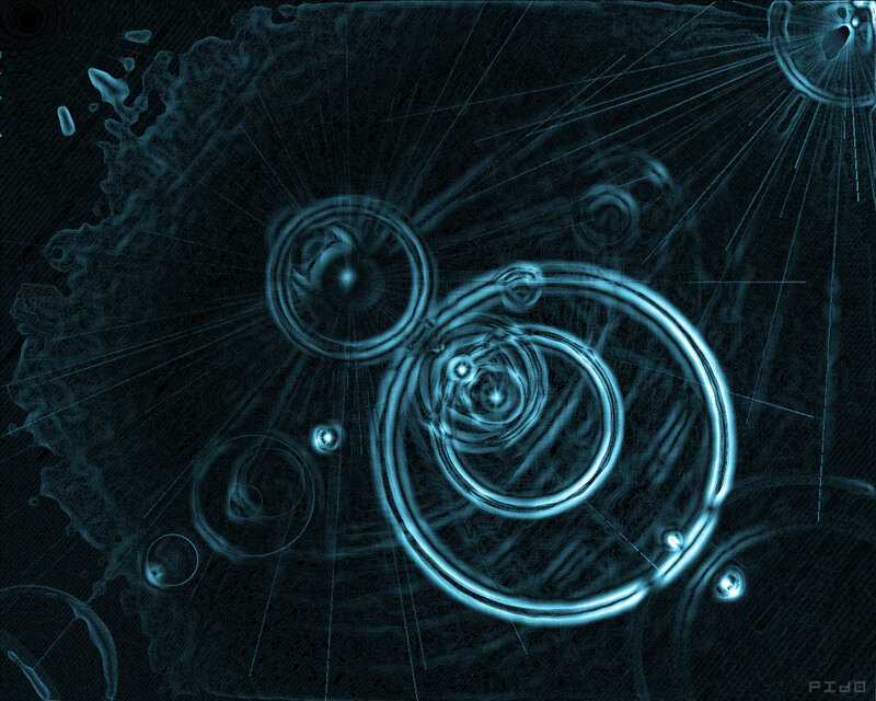 blue abstract digital art