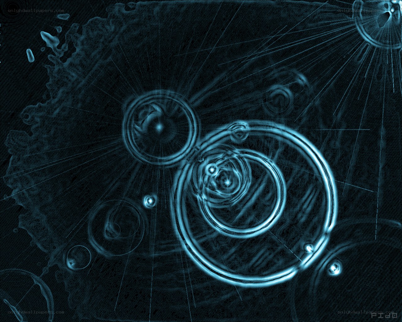 blue abstract digital art
