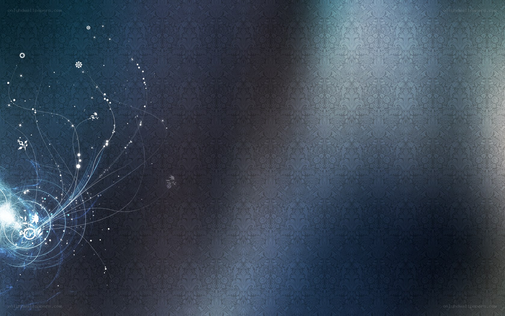 blue abstract digital art