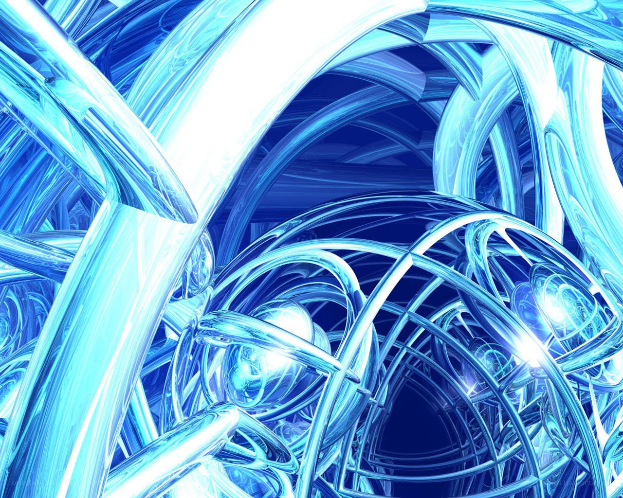 blue abstract digital art
