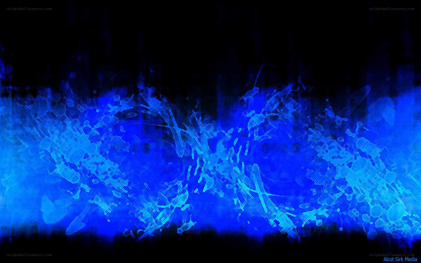 blue abstract digital art
