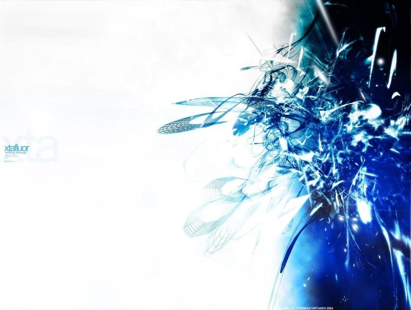 blue abstract digital art