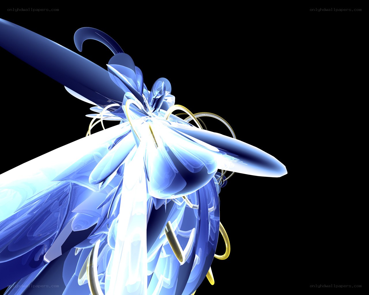 blue abstract digital art