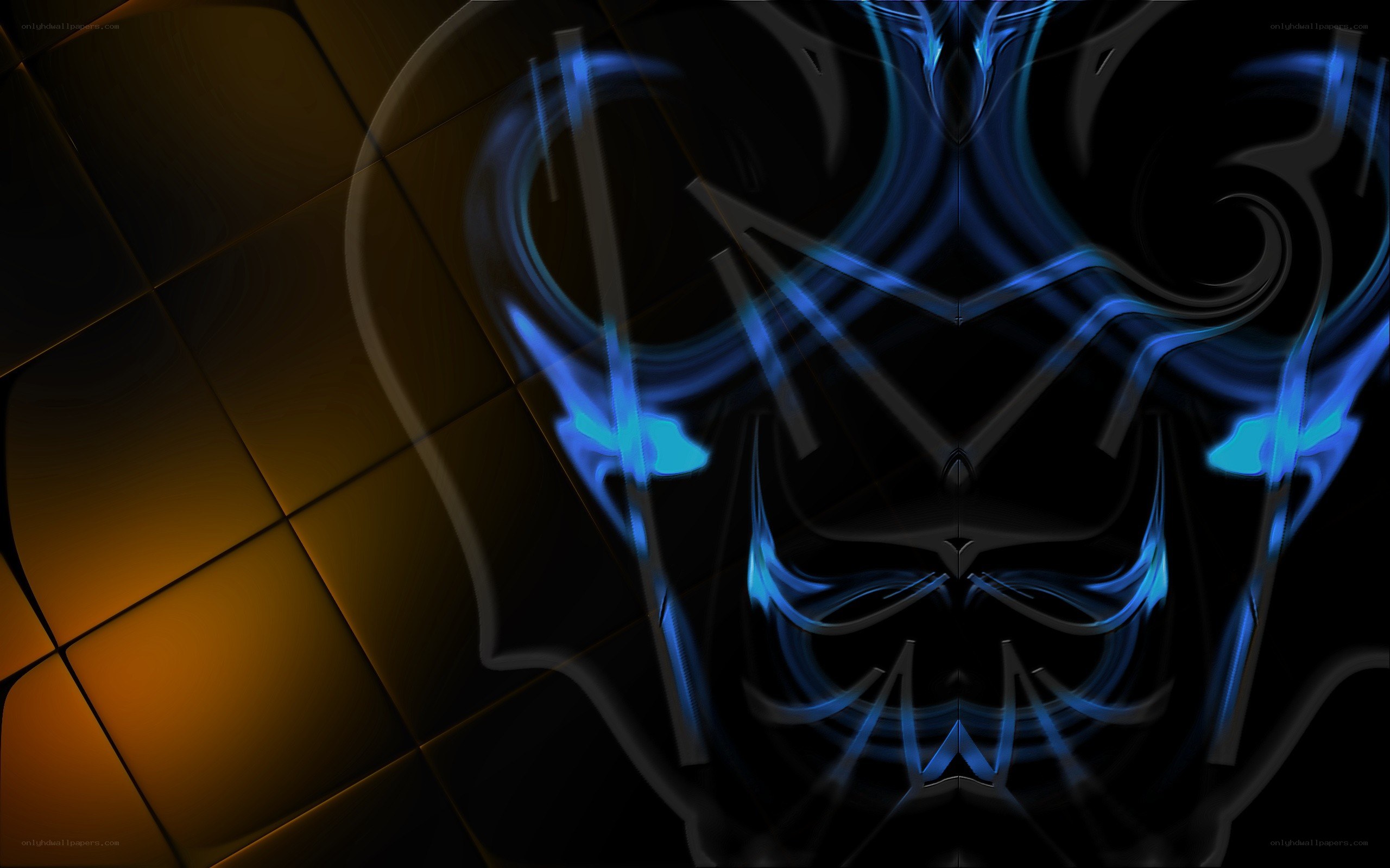 blue abstract digital art