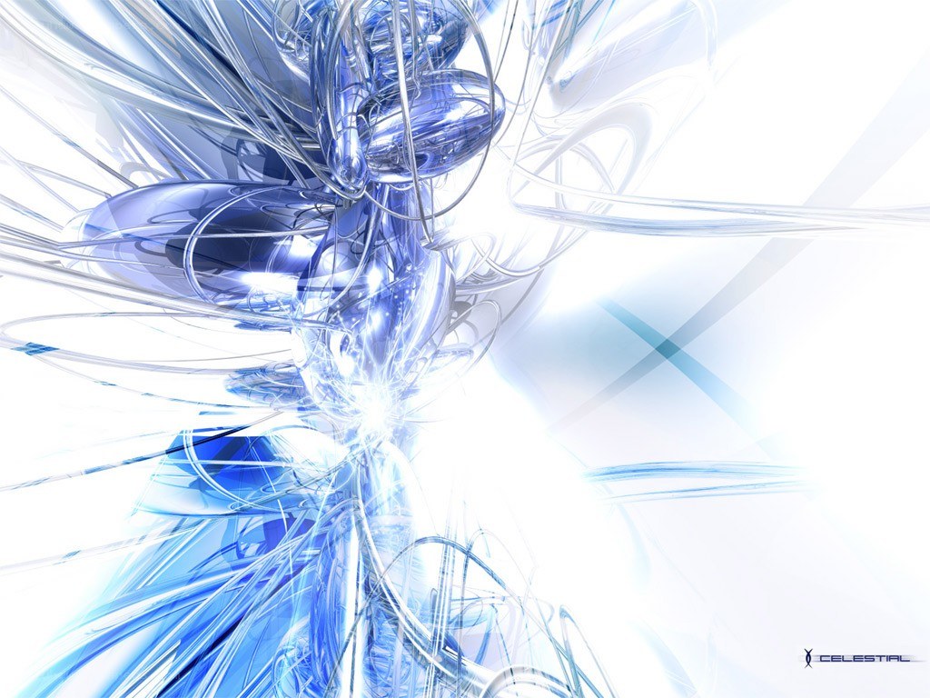 Blue abstract digital art