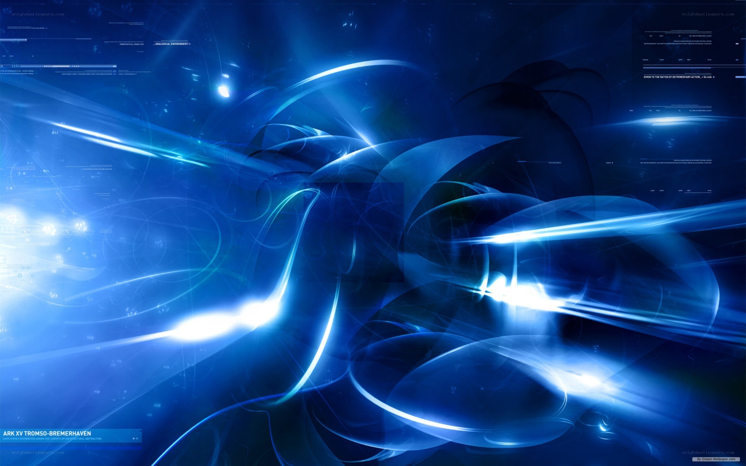 blue abstract digital art